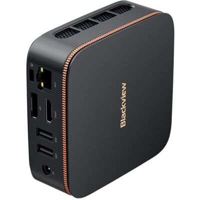 Blackview MP20 Mini PC, Intel Twin Lake N150 (fino a 3,6 GHz), 16GB RAM, 512GB SSD Mini Computer, Ultra-Compatto 0,325 L, Doppio Schermo 4K UHD, 9 Porte Versatili, WiFi 6 Dual-band, per Ufficio/Casa Blackview MP20 Mini PC, Intel Twin Lake N150 (fino a 3,6 GHz), 16GB RAM, 512GB SSD Mini Computer, Ultra-Compatto 0,325 L, Doppio Schermo 4K UHD, 9 Porte Versatili, WiFi 6 Dual-band, per Ufficio/Casa