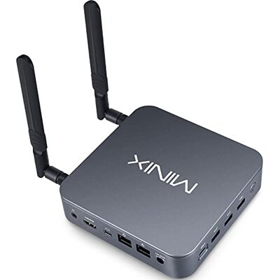 MINIX NEO J51-C8 Max Mini PC in Alluminio, 8 GB/512 GB M.2 PCIe NVMe SSD Windows 11 Pro, Wi-Fi6/Due Porte LAN da 2,5 GB/USB-C/Tre Uscite Video/4K/Accensione Automatica/Avvio PXE/RTC/Attacco Vesa. MINIX NEO J51-C8 Max Mini PC in Alluminio, 8 GB/512 GB M.2 PCIe NVMe SSD Windows 11 Pro, Wi-Fi6/Due Porte LAN da 2,5 GB/USB-C/Tre Uscite Video/4K/Accensione Automatica/Avvio PXE/RTC/Attacco Vesa.