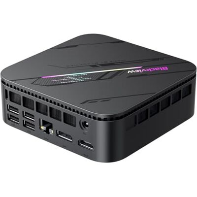 Blackview MP100 Pro Mini PC, Intel i3-1215U (fino a 4,4 GHz), RAM DDR4 16 GB (fino a 64 GB), SSD PCIe 4.0 M.2 da 512 GB (fino a 2 TB), Triplo schermo 4K, WiFi 6, Bluetooth 5.2, Windows 11 Pro Blackview MP100 Pro Mini PC, Intel i3-1215U (fino a 4,4 GHz), RAM DDR4 16 GB (fino a 64 GB), SSD PCIe 4.0 M.2 da 512 GB (fino a 2 TB), Triplo schermo 4K, WiFi 6, Bluetooth 5.2, Windows 11 Pro