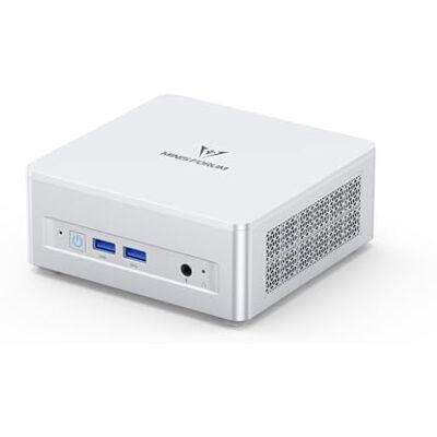 MINISFORUM UM870 Mini PC sottile, computer desktop AMD Ryzen 7 8745H (8C/16T, fino a 4,9 GHz), DP/HDMI 2.1/USB4, 4 x USB tipo A, WIFI6E/BT5.2, senza RAM/SSD MINISFORUM UM870 Mini PC sottile, computer desktop AMD Ryzen 7 8745H (8C/16T, fino a 4,9 GHz), DP/HDMI 2.1/USB4, 4 x USB tipo A, WIFI6E/BT5.2, senza RAM/SSD