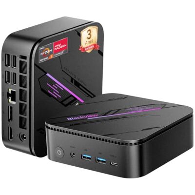 Blackview 2026 Mini PC AMD Ryzen 5 7430U MP100Pro, 16GB DDR4 RAM 512GB SSD, Win-11 Pro, Micro Desktop Computer con Frost Giant 3.0 Raffreddamento, 4K 144 Hz, Ideale per Ufficio, Casa e Studio Blackview 2026 Mini PC AMD Ryzen 5 7430U MP100Pro, 16GB DDR4 RAM 512GB SSD, Win-11 Pro, Micro Desktop Computer con Frost Giant 3.0 Raffreddamento, 4K 144 Hz, Ideale per Ufficio, Casa e Studio