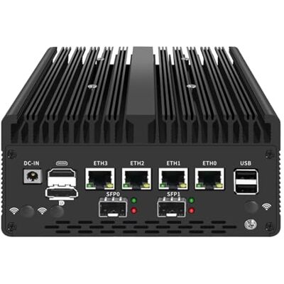 UDPTCP Mini PC 8505 senza ventola con DDR5 M.2 Nvme 4 i226 2.5G LAN, USB, HDMI, DP, tipo C, 82599ES 2 * 10G SFP+, WiFi, Micro Router Appliance, AES-NI, OPNsense, Senza RAM senza SSD UDPTCP Mini PC 8505 senza ventola con DDR5 M.2 Nvme 4 i226 2.5G LAN, USB, HDMI, DP, tipo C, 82599ES 2 * 10G SFP+, WiFi, Micro Router Appliance, AES-NI, OPNsense, Senza RAM senza SSD