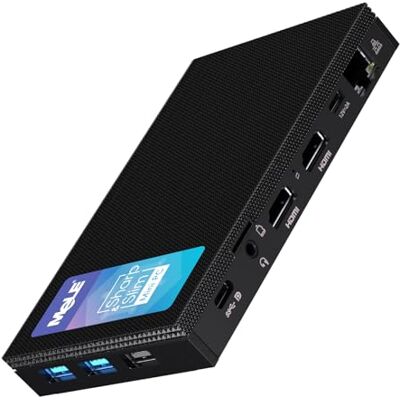 Mele Quieter4C Mini PC senza ventola N100 16GB 512GB piccolo desktop fino a 3,4GHz, USB-C, 2 X 4K HDMI, triplo display, con VESA, stabilità 24 ore su 24, accensione automatica, Wake-on-LAN Mele Quieter4C Mini PC senza ventola N100 16GB 512GB piccolo desktop fino a 3,4GHz, USB-C, 2 X 4K HDMI, triplo display, con VESA, stabilità 24 ore su 24, accensione automatica, Wake-on-LAN