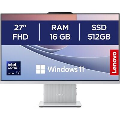 Lenovo IdeaCentre Computer desktop All-In-One, Display 27" FHD, Intel Core Ultra 7 256V, 512GB SSD, RAM 16GB, Altoparlanti Harman, WiFi 6, Windows 11 H, Tastiera + Mouse Wireless Lenovo IdeaCentre Computer desktop All-In-One, Display 27" FHD, Intel Core Ultra 7 256V, 512GB SSD, RAM 16GB, Altoparlanti Harman, WiFi 6, Windows 11 H, Tastiera + Mouse Wireless