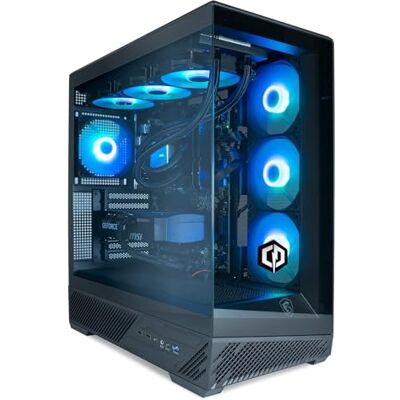 CyberpowerPC x MSI PBM Gaming PC AMD Ryzen 7 9700X, Nvidia RTX 5070, 32GB RAM, 1TB NVMe SSD, 850W PSU, Windows 11, Liquid Cooling, Mag Pano 130R PZ Black Case CyberpowerPC x MSI PBM Gaming PC AMD Ryzen 7 9700X, Nvidia RTX 5070, 32GB RAM, 1TB NVMe SSD, 850W PSU, Windows 11, Liquid Cooling, Mag Pano 130R PZ Black Case