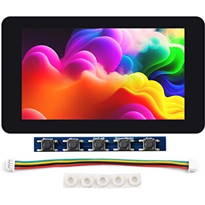 Waveshare 7 inch 5-Point Capacitive Touch Screen Display Kit for Raspberry Pi Zero 7'' 1024×600 Resolution IPS Display Expansion Board,Easy to Build all-in-One Mini Computer Waveshare 7 inch 5-Point Capacitive Touch Screen Display Kit for Raspberry Pi Zero 7'' 1024×600 Resolution IPS Display Expansion Board,Easy to Build all-in-One Mini Computer