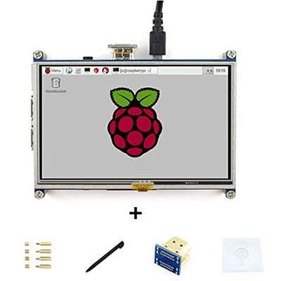 Waveshare 5inch Raspberry pi HDMI LCD Display Module Resistive Touch Screen 800 * 480 High Resolution HDMI Interface for Raspberry Pi Directly Connect Waveshare 5inch Raspberry pi HDMI LCD Display Module Resistive Touch Screen 800 * 480 High Resolution HDMI Interface for Raspberry Pi Directly Connect