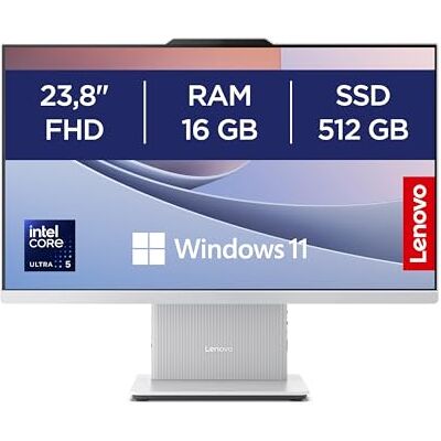 Lenovo IdeaCentre Computer desktop All-In-One, Display 24" FHD, Intel Core Ultra 5 226V, 512GB SSD, RAM 16GB, Altoparlanti Harman, WiFi 6, Windows 11 H, Tastiera + Mouse Wireless Lenovo IdeaCentre Computer desktop All-In-One, Display 24" FHD, Intel Core Ultra 5 226V, 512GB SSD, RAM 16GB, Altoparlanti Harman, WiFi 6, Windows 11 H, Tastiera + Mouse Wireless