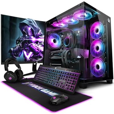 Vibox X-186 PC Gaming Completo • Schermo da 27 pollici • Intel Core i9 14900KF 24 cores • Nvidia RTX 5090 32GB • 32GB RAM • 2TB NVMe M.2 SSD • Windows 11 • WiFi 6 + Bluetooth 5.4 Vibox X-186 PC Gaming Completo • Schermo da 27 pollici • Intel Core i9 14900KF 24 cores • Nvidia RTX 5090 32GB • 32GB RAM • 2TB NVMe M.2 SSD • Windows 11 • WiFi 6 + Bluetooth 5.4