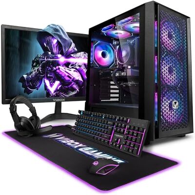 Vibox V-573 PC Gaming Completo • AMD Ryzen 5 5500 6 cores • Nvidia RTX 5050 8GB • 16GB RAM • 500GB SSD • Windows 11 • 23" Monitor • WiFi 6 + Bluetooth 5.4 Vibox V-573 PC Gaming Completo • AMD Ryzen 5 5500 6 cores • Nvidia RTX 5050 8GB • 16GB RAM • 500GB SSD • Windows 11 • 23" Monitor • WiFi 6 + Bluetooth 5.4
