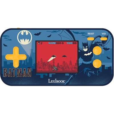 Lexibook Batman Console Portatile Cyber Arcade compatta, 150 Giochi, Schermo LCD a Colori, Funzionamento a Batteria, Nero/Blu, Lexibook Batman Console Portatile Cyber Arcade compatta, 150 Giochi, Schermo LCD a Colori, Funzionamento a Batteria, Nero/Blu,