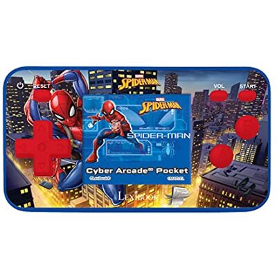 Lexibook , Spider-Man, Cyber Arcade Pocket, console di gioco portatile, 150 giochi, schermo LCD da 1,8", alimentazione a batteria, blu/rosso, Lexibook , Spider-Man, Cyber Arcade Pocket, console di gioco portatile, 150 giochi, schermo LCD da 1,8", alimentazione a batteria, blu/rosso,