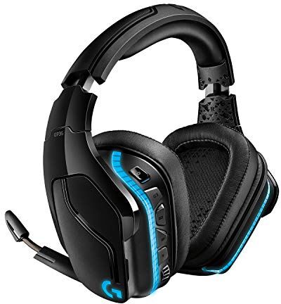 Logitech Cuffie da gioco RGB wireless 935, audio surround 7.1, DTS X 2.0, driver Pro-G da 50 mm, 2,4 GHz, microfono Rocker, PC/Mac/PS4/Nintendo Switch Nero