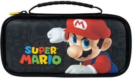 Nintendo Super Mario- Custodia  Switch licenza ufficiale, compatibile Switch, Switch Oled, Switch Lite