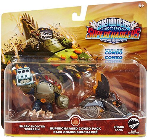 ACTIVISION Skylanders Superchargers Sovralimentato Combo Confezione Da 2 SQUALO SPARATUTTO TERRENO AND VASCA CON GLI SQUALI