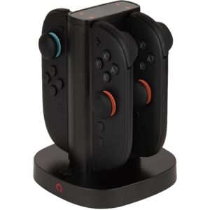 Konix Stazione di ricarica per 2 paia di controller Joy-Con Nintendo Switch 2 Indicatore di carica LED Connessione USB Tipo A Nero Konix Stazione di ricarica per 2 paia di controller Joy-Con Nintendo Switch 2 Indicatore di carica LED Connessione USB Tipo A Nero