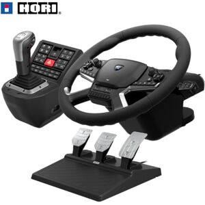 Hori Truck Control System con Force Feedback Volante con Cambio e Pedaliera per Truck Simulator per PC (Windows 11/10) Hori Truck Control System con Force Feedback Volante con Cambio e Pedaliera per Truck Simulator per PC (Windows 11/10)
