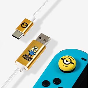 Numskull Cavo Usb C Led e Impugnature Nintendo Switch Minions