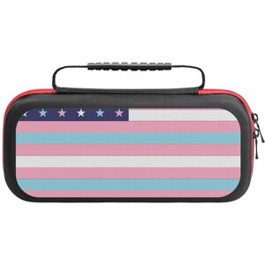 AXEDENRRT1 Transgender Bandiera Usa Compatibile con Switch Carry Case Custodia Protettiva da Viaggio con 20 Accessori Gioco Taglia Unica