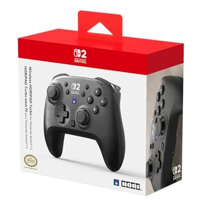 Hori Wireless PAD Turbo per Nintendo Switch 2 (Nero). Compatibile con Nintendo Switch e modelli OLED e Lite Licenza Ufficiale Nintendo Hori Wireless PAD Turbo per Nintendo Switch 2 (Nero). Compatibile con Nintendo Switch e modelli OLED e Lite Licenza Ufficiale Nintendo
