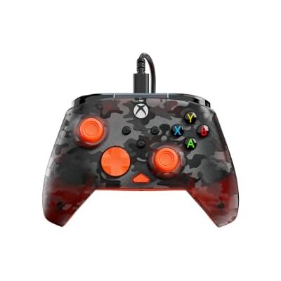 Turtle Beach Rematch Core Camo Nero/Arancione Gamepad cablato Con licenza per Xbox Series XS, Xbox One e PC Pulsanti audio, motori Rumble e grilletti a impulsi, cavo da 3 m Turtle Beach Rematch Core Camo Nero/Arancione Gamepad cablato Con licenza per Xbox Series XS, Xbox One e PC Pulsanti audio, motori Rumble e grilletti a impulsi, cavo da 3 m