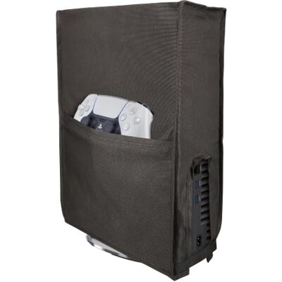 kwmobile Cover per console da gaming per Sony Playstation 5 / PS5 Copertura – copri console antipolvere in poliestere – grigio scuro kwmobile Cover per console da gaming per Sony Playstation 5 / PS5 Copertura – copri console antipolvere in poliestere – grigio scuro