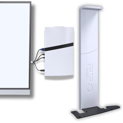 PAXO Supporto a parete compatibile con PlayStation 5 PRO (Disc & Digital) uscita cavo di alimentazione a sinistra adatto per Sony PS5 PRO, accessori, PS5-White PAXO Supporto a parete compatibile con PlayStation 5 PRO (Disc & Digital) uscita cavo di alimentazione a sinistra adatto per Sony PS5 PRO, accessori, PS5-White
