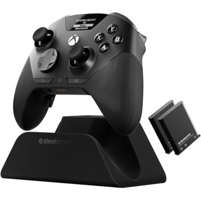 SteelSeries Aeon Pro per Xbox, PC e dispositivi mobili Controller wireless Nero Dock QuickSwitch per Xbox e PC, batterie Infinite Power-2, leve/grilletti a effetto Hall SteelSeries Aeon Pro per Xbox, PC e dispositivi mobili Controller wireless Nero Dock QuickSwitch per Xbox e PC, batterie Infinite Power-2, leve/grilletti a effetto Hall