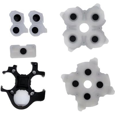 Sintech Set di cuscinetti in gomma conduttiva compatibile con Playstation 5 PS5 controller V3.0 BDM-030/040 Sintech Set di cuscinetti in gomma conduttiva compatibile con Playstation 5 PS5 controller V3.0 BDM-030/040
