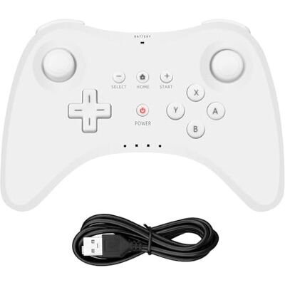 OSTENT Extension Wireless Pro Controller compatibile per Nintendo Wii U Gamepad Console Color White OSTENT Extension Wireless Pro Controller compatibile per Nintendo Wii U Gamepad Console Color White