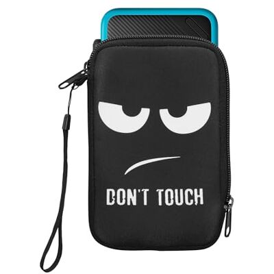 kwmobile Custodia Protettiva Compatibile con Nintendo 3DS XL Astuccio con Chiusura Zip in Neoprene Don't Touch bianco/nero kwmobile Custodia Protettiva Compatibile con Nintendo 3DS XL Astuccio con Chiusura Zip in Neoprene Don't Touch bianco/nero