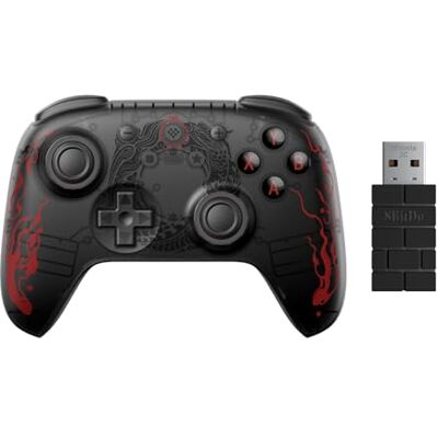 8Bitdo Ultimate 2C Wireless Controller for Windows PC and Android, with Hall Effect Joysticks and Hall Triggers, 1000Hz Polling Rate, and Remappable L4/R4 Bumpers Black Myth: Wukong 8Bitdo Ultimate 2C Wireless Controller for Windows PC and Android, with Hall Effect Joysticks and Hall Triggers, 1000Hz Polling Rate, and Remappable L4/R4 Bumpers Black Myth: Wukong