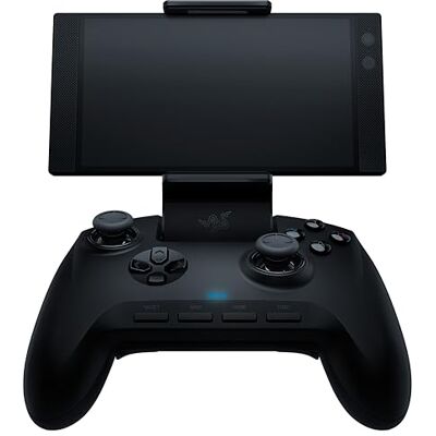 Razer Raiju Mobile Controller di gioco mobile per Android (design ergonomico con pulsanti multifunzione, modalità hair trigger, supporto regolabile per smartphone) Nero Razer Raiju Mobile Controller di gioco mobile per Android (design ergonomico con pulsanti multifunzione, modalità hair trigger, supporto regolabile per smartphone) Nero