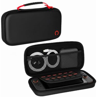 Konix Custodia protettiva e da trasporto per console Nintendo Switch 2 Rete portaoggetti 8 scomparti per giochi Nero Konix Custodia protettiva e da trasporto per console Nintendo Switch 2 Rete portaoggetti 8 scomparti per giochi Nero