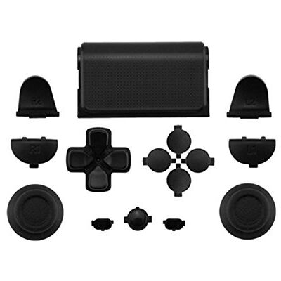 Sintech Set di pulsanti completo per PS4 Controller JDM-040, Colori:nero Sintech Set di pulsanti completo per PS4 Controller JDM-040, Colori:nero
