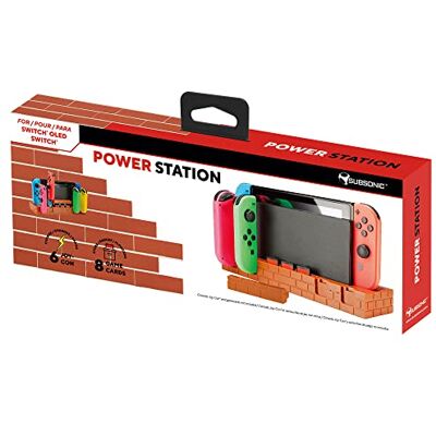SUBSONIC Stazione di alimentazione Base di stoccaggio e ricarica per console Nintendo Switch e accessori SUBSONIC Stazione di alimentazione Base di stoccaggio e ricarica per console Nintendo Switch e accessori