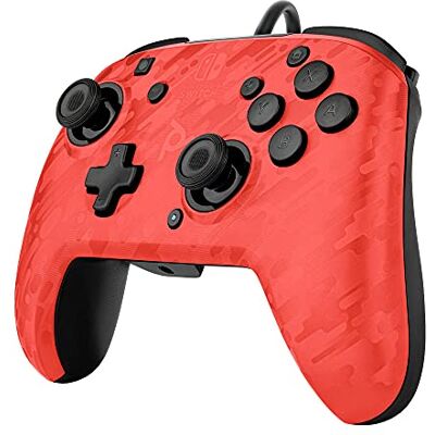 PDP Controller Camo Audio Nintendo Switch Essentials, Rosso (Camuflage) PDP Controller Camo Audio Nintendo Switch Essentials, Rosso (Camuflage)