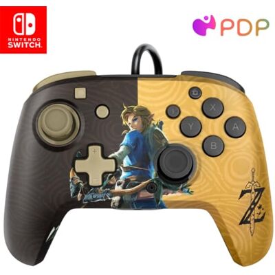 PDP Nintendo Switch Faceoff Deluxe+ Controller Audio Cablato Zelda Nintendo Switch PDP Nintendo Switch Faceoff Deluxe+ Controller Audio Cablato Zelda Nintendo Switch