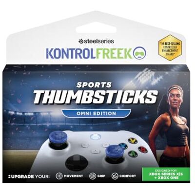 SteelSeries KontrolFreek Omni Gommini per Controller Xbox 2x Copri Analogici Low-Rise per Xbox Series X S & Xbox One Blu SteelSeries KontrolFreek Omni Gommini per Controller Xbox 2x Copri Analogici Low-Rise per Xbox Series X S & Xbox One Blu