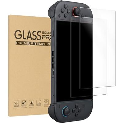 kwmobile 2x Pellicola Protettiva Display per Nintendo Switch 2 (2025) Vetro Temperato Protezione Schermo HD Trasparente Pellicola Antigraffio Anti-Impronte kwmobile 2x Pellicola Protettiva Display per Nintendo Switch 2 (2025) Vetro Temperato Protezione Schermo HD Trasparente Pellicola Antigraffio Anti-Impronte