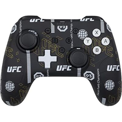 Konix UFC Controller con cavo per Nintendo Switch, Switch 2 e PC Funzione vibrazione Cavo da 3 m Nero e bianco Konix UFC Controller con cavo per Nintendo Switch, Switch 2 e PC Funzione vibrazione Cavo da 3 m Nero e bianco