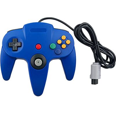 OSTENT Controller Wired Gamepad Joystick Joypad per Console Videogiochi Nintendo 64 N64 Colore blu OSTENT Controller Wired Gamepad Joystick Joypad per Console Videogiochi Nintendo 64 N64 Colore blu
