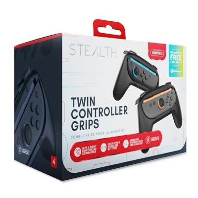 STEALTH Impugnature staccabili per controller compatibili con Switch 2 Confezione doppia STEALTH Impugnature staccabili per controller compatibili con Switch 2 Confezione doppia