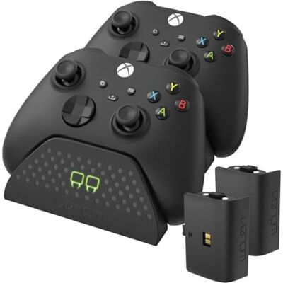 Venom Dock di ricarica doppio con 2 pacchi batteria ricaricabile Nero, USB (Xbox Series X &, S/Xbox One) Venom Dock di ricarica doppio con 2 pacchi batteria ricaricabile Nero, USB (Xbox Series X &, S/Xbox One)