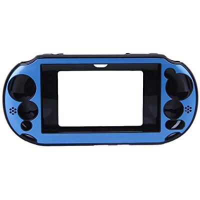 OSTENT Custodia protettiva in plastica colorata in metallo per alluminio compatibile per Sony PS Vita PSV PCH-2000 colore azzurro OSTENT Custodia protettiva in plastica colorata in metallo per alluminio compatibile per Sony PS Vita PSV PCH-2000 colore azzurro