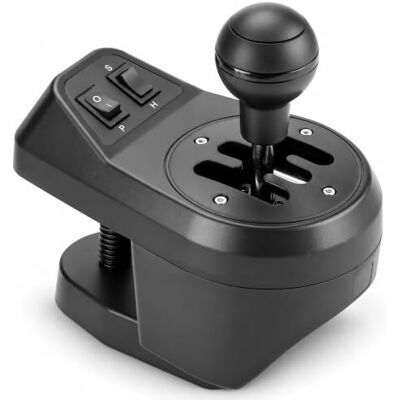 NITHO Cambio ad H 6 Marce + R e Sequenziale Sim Racing per Windows PC Cambio H 6 marce + retromarcia, modalità sequenziale, USB Plug & Play, piastre intercambiabili, morsetto regolabile da 55 mm NITHO Cambio ad H 6 Marce + R e Sequenziale Sim Racing per Windows PC Cambio H 6 marce + retromarcia, modalità sequenziale, USB Plug & Play, piastre intercambiabili, morsetto regolabile da 55 mm