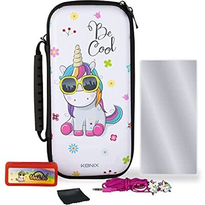 Konix Unik Pack di accessori gaming Starter Kit Nintendo Switch, Switch Lite e Switch OLED Custodia Custodia Protezione Monitor Auricolari Konix Unik Pack di accessori gaming Starter Kit Nintendo Switch, Switch Lite e Switch OLED Custodia Custodia Protezione Monitor Auricolari