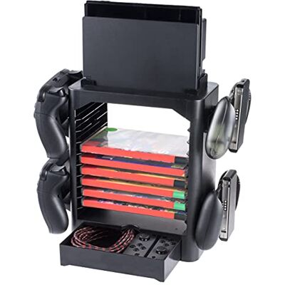 Snakebyte Games Tower Storage up to 10 Games + Space for your Switch Accessosieres (Nintendo Switch) Snakebyte Games Tower Storage up to 10 Games + Space for your Switch Accessosieres (Nintendo Switch)