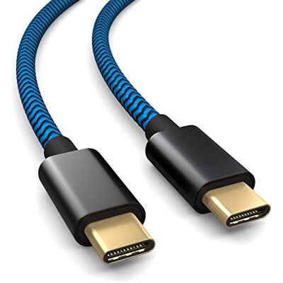 PAXO Compatibile con il controller PS5, cavo di ricarica da USB C a C, cavo da 3 m compatibile con Sony Playstation 5, Microsoft Xbox Wireless Controller blu-nero PAXO Compatibile con il controller PS5, cavo di ricarica da USB C a C, cavo da 3 m compatibile con Sony Playstation 5, Microsoft Xbox Wireless Controller blu-nero
