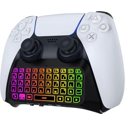 MoKo Tastiera Retroilluminata RGB Compatibile con Controller PS5 MoKo Tastiera Retroilluminata RGB Compatibile con Controller PS5